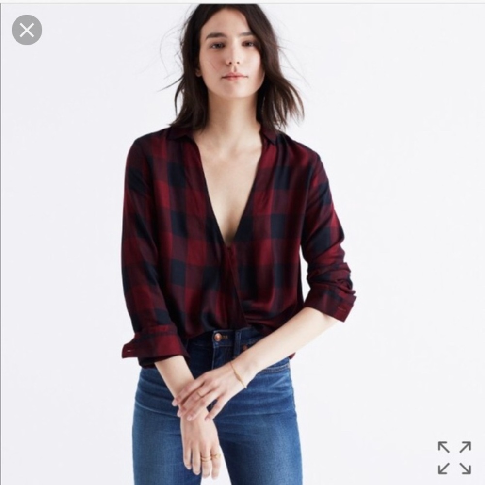 Madewell Buffalo Check Wrap Shirt